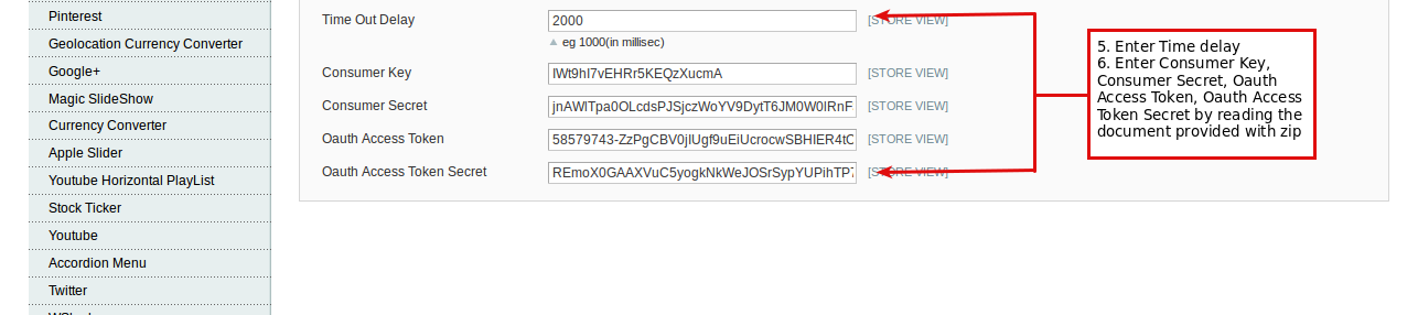 Magento (OpenMage) Slide Tweet