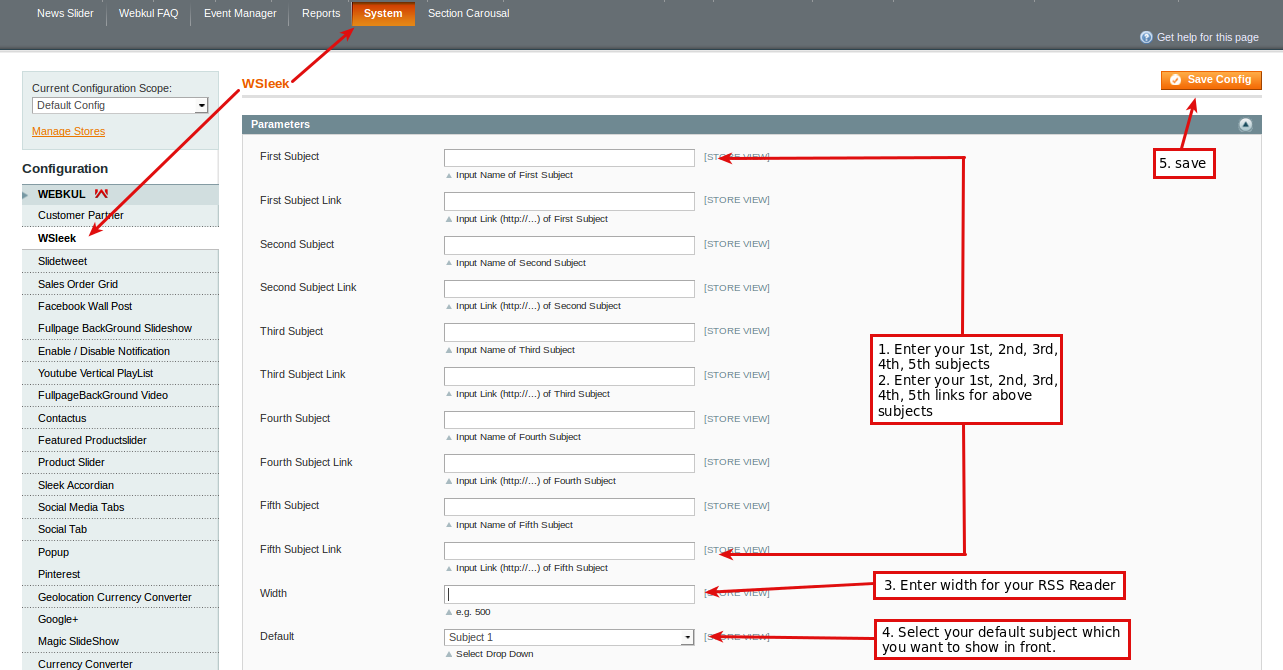 Magento (OpenMage) RSS Reader