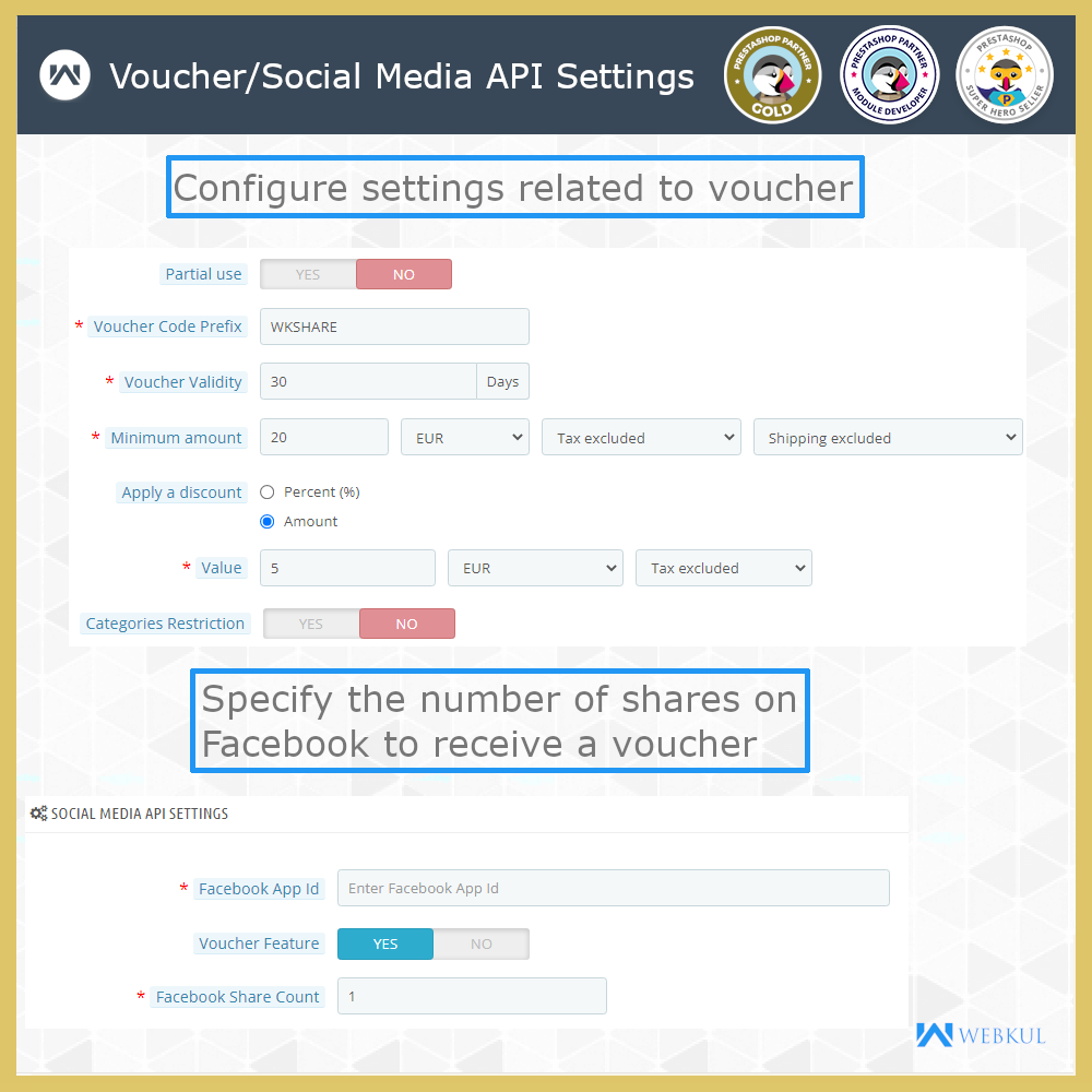 Prestashop Product and Order Social Share