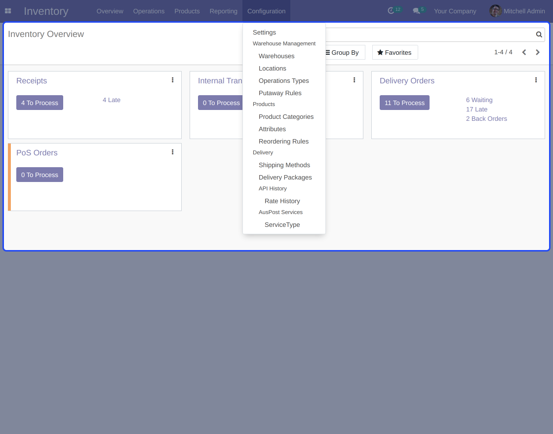 Odoo Australia Post Shipping Integration