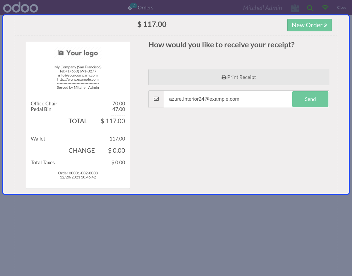 Odoo POS Wallet Management
