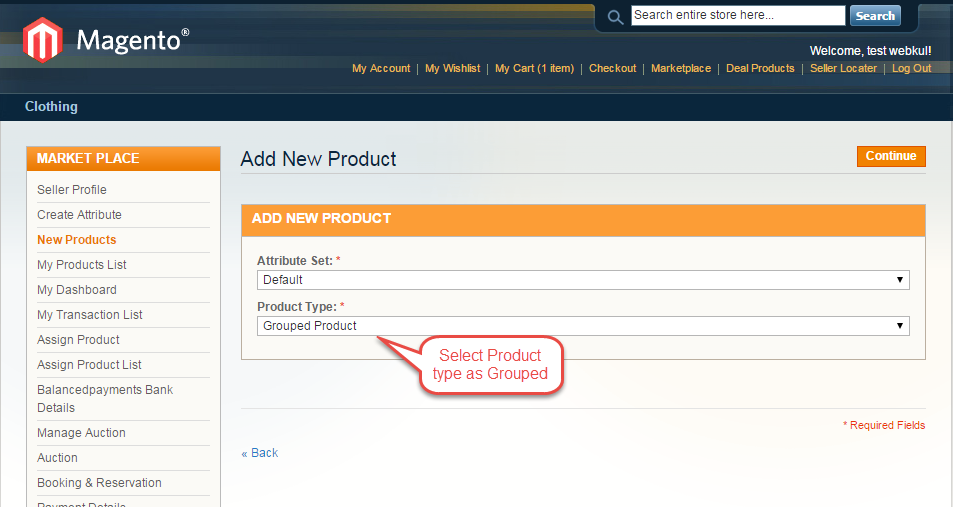 Magento (OpenMage) Marketplace Grouped Product