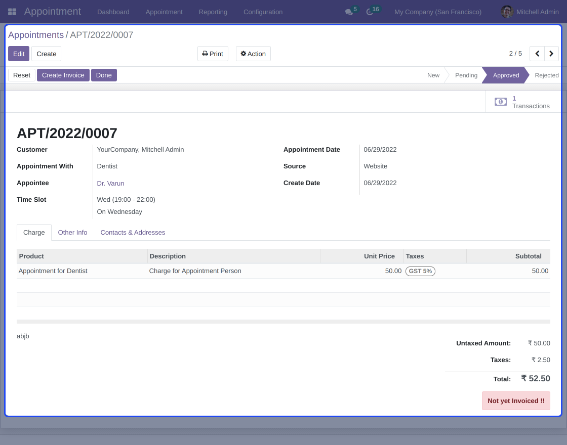 Odoo Appointment Appointee Locator