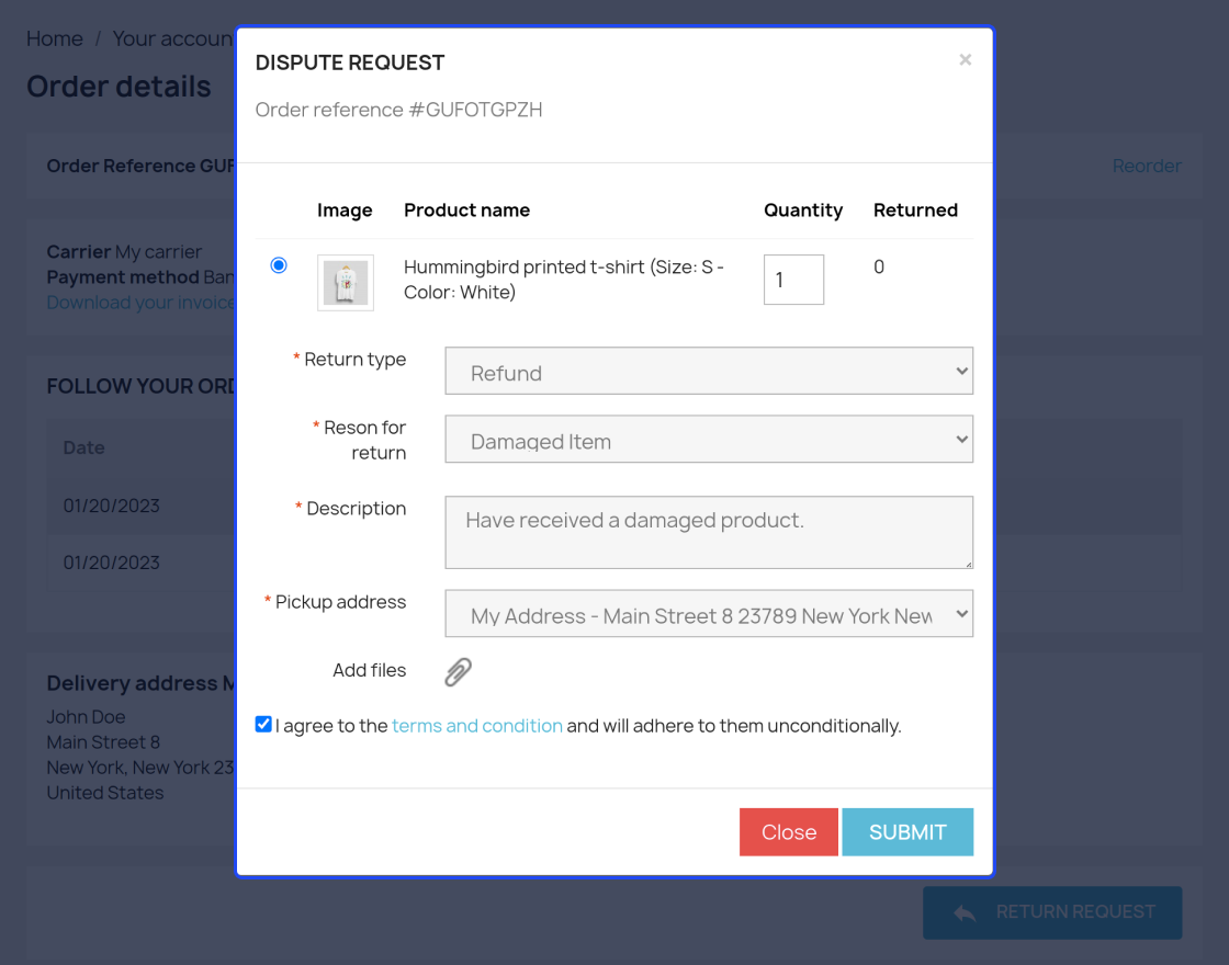 Prestashop Marketplace RMA