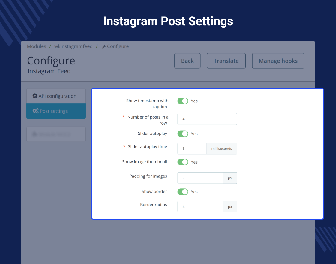 Prestashop Social Feeds