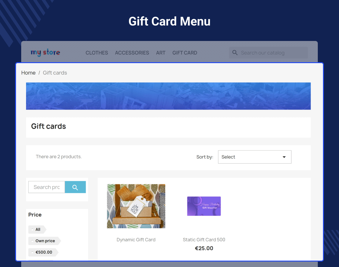 Prestashop Gift Card