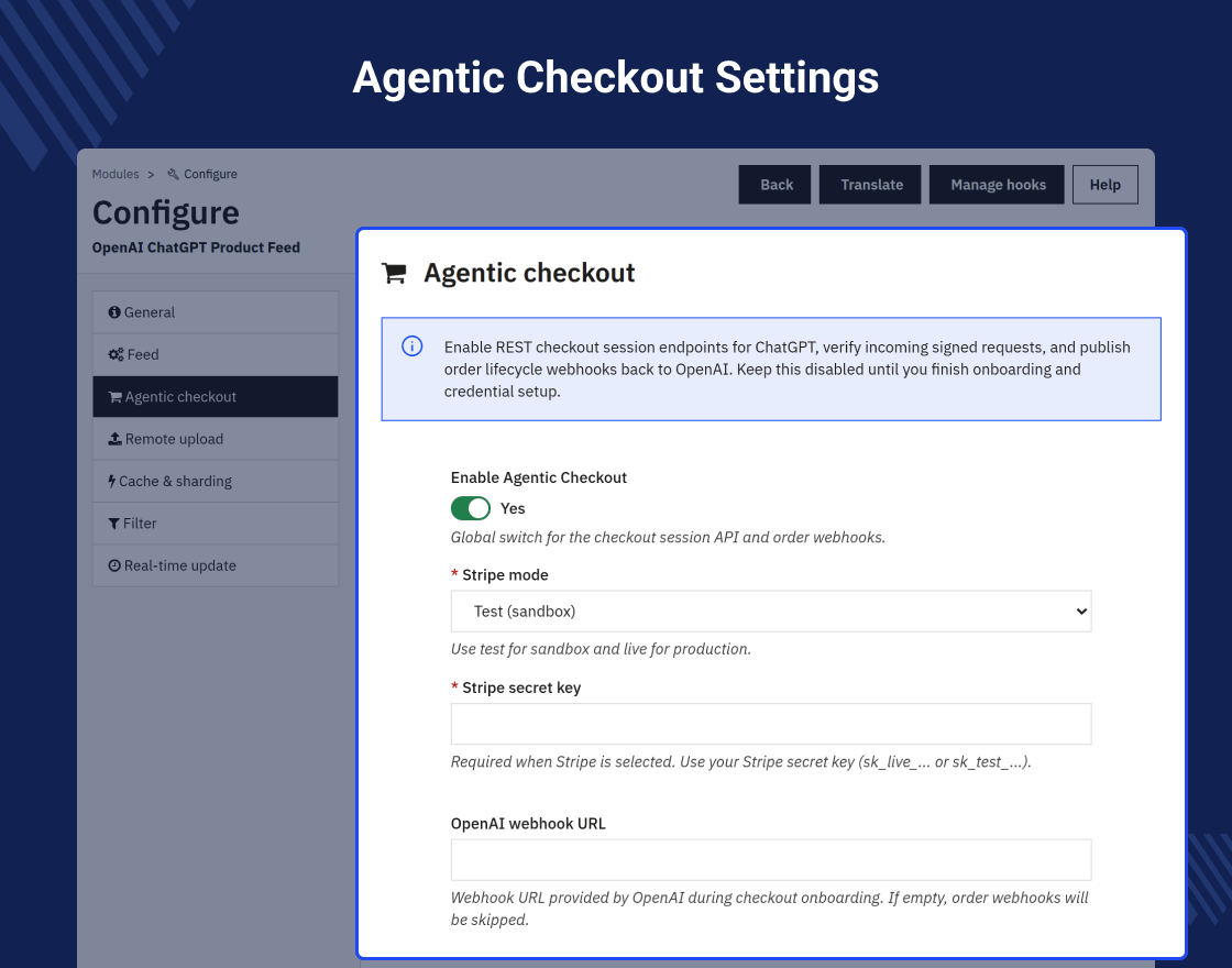 PrestaShop Agentic commerce with ChatGPT