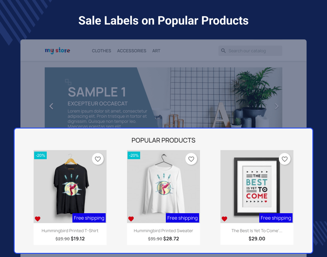 Prestashop Product Label | Product Sticker