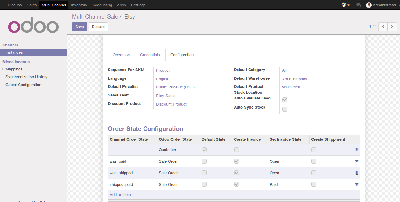 Etsy Odoo Bridge