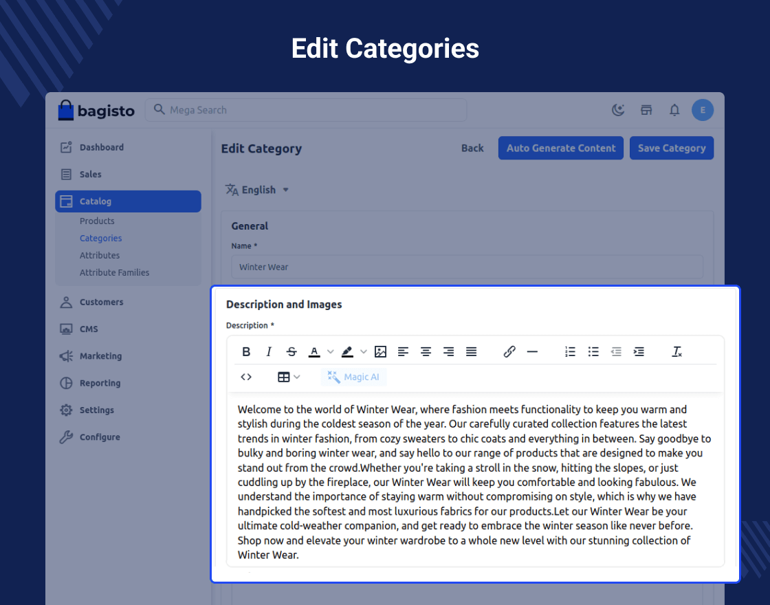 Bagisto ChatGPT Content Generator
