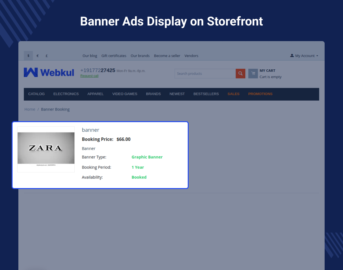 CS-Cart Banner Booking