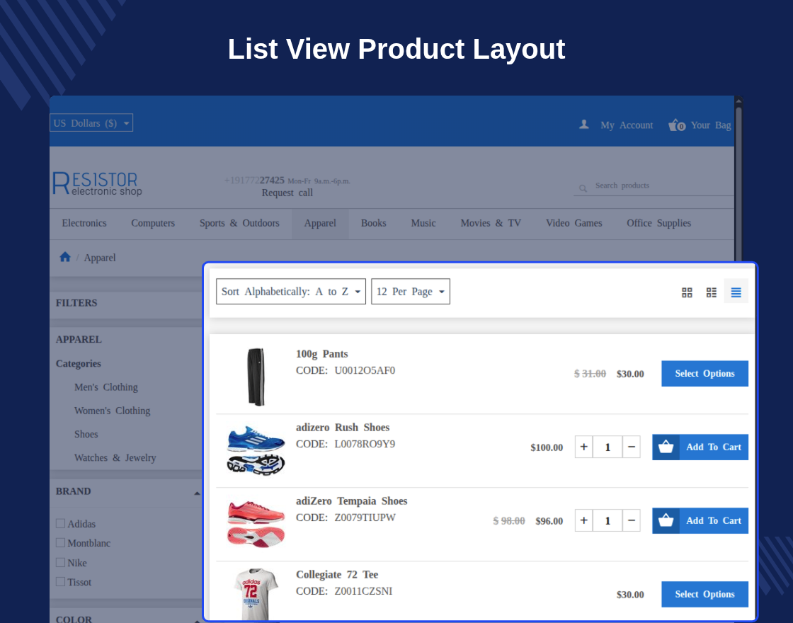 CS-Cart Responsive Theme : Resistor