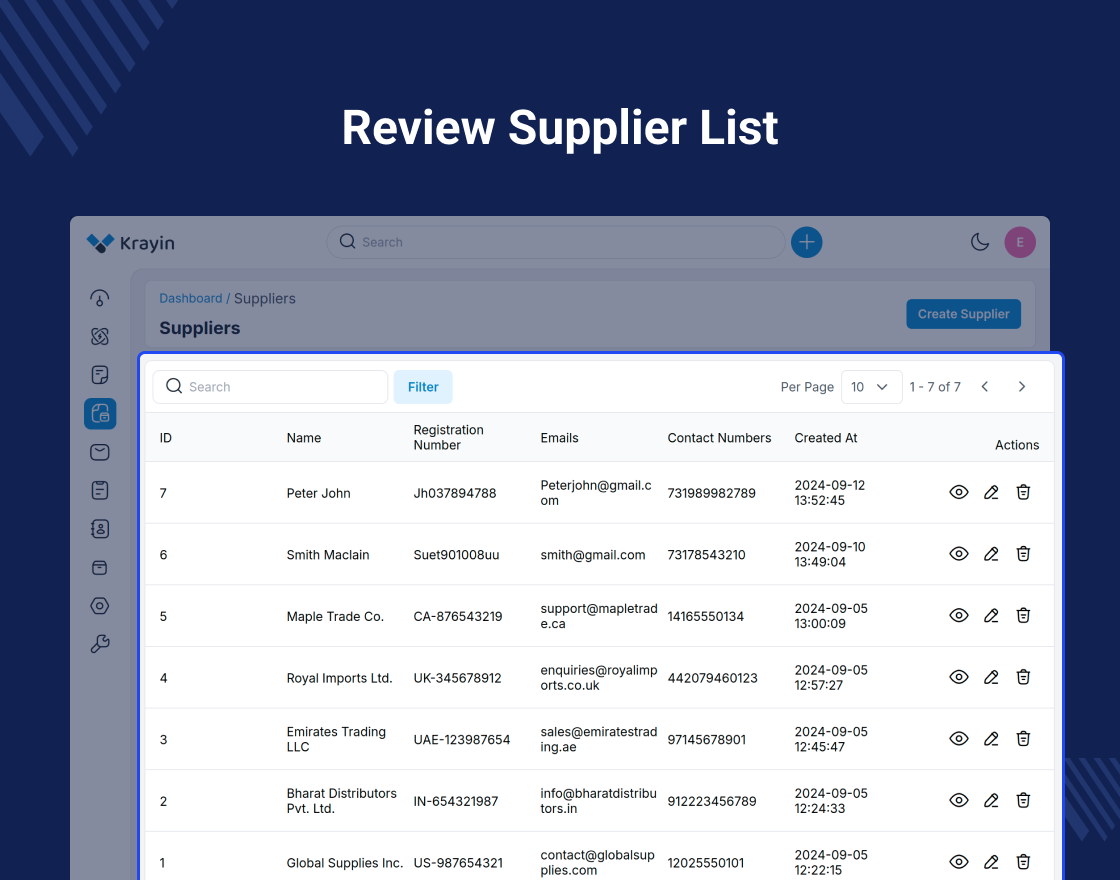 Krayin Purchase Order