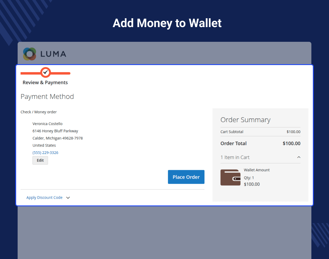 Magento 2 Multi Vendor Wallet