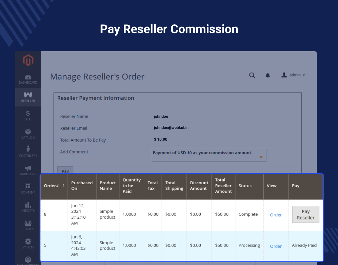 Magento 2 Reseller Extension