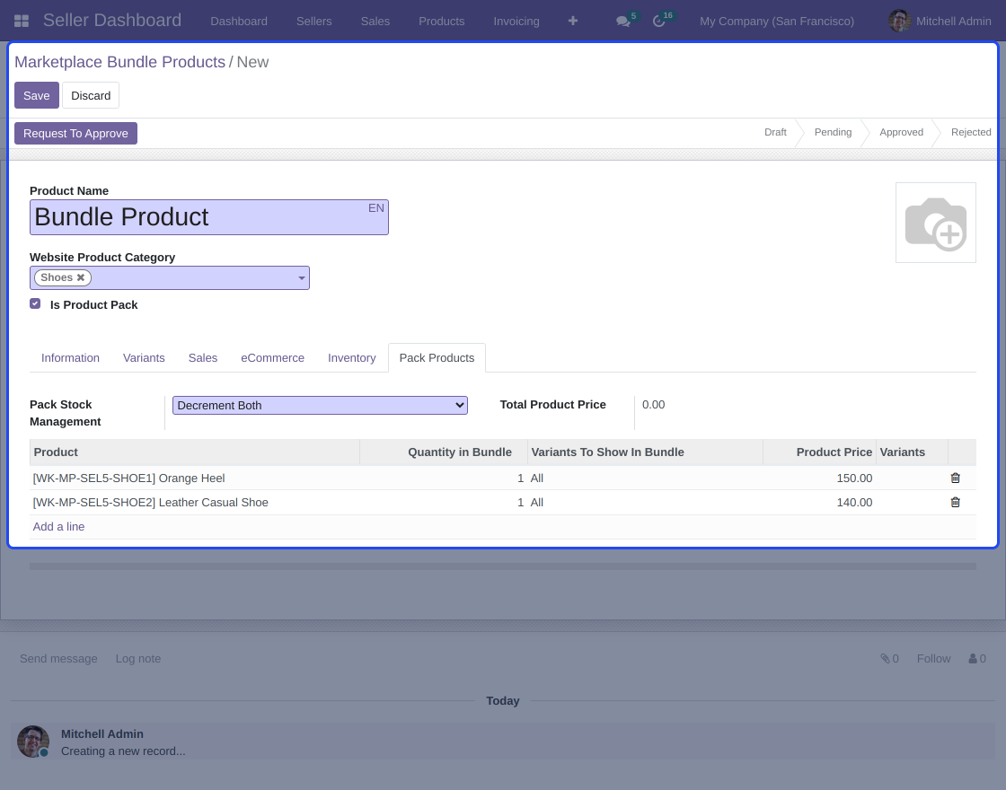 Odoo Marketplace Customized Bundle Products