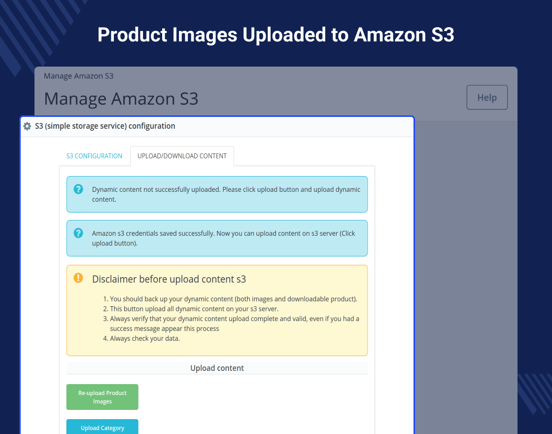 Prestashop Amazon S3 