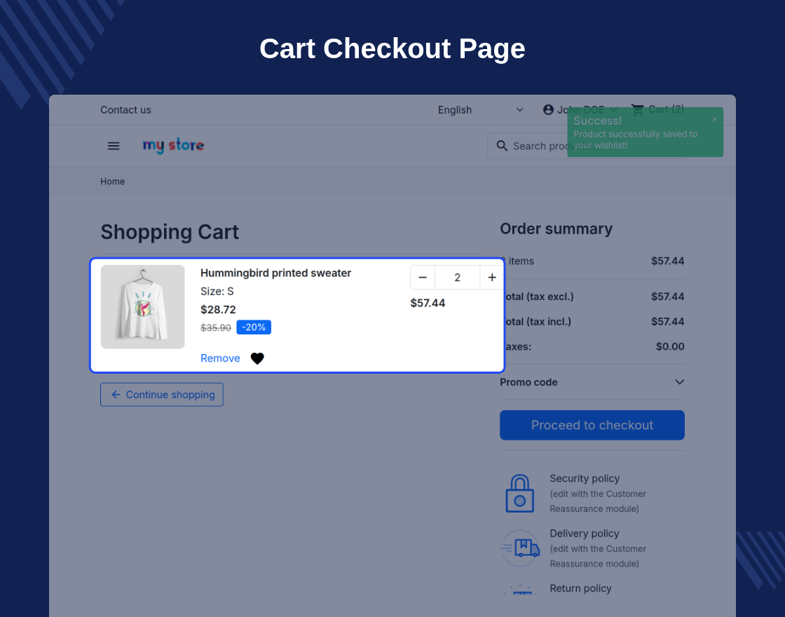 PrestaShop Product Wishlist