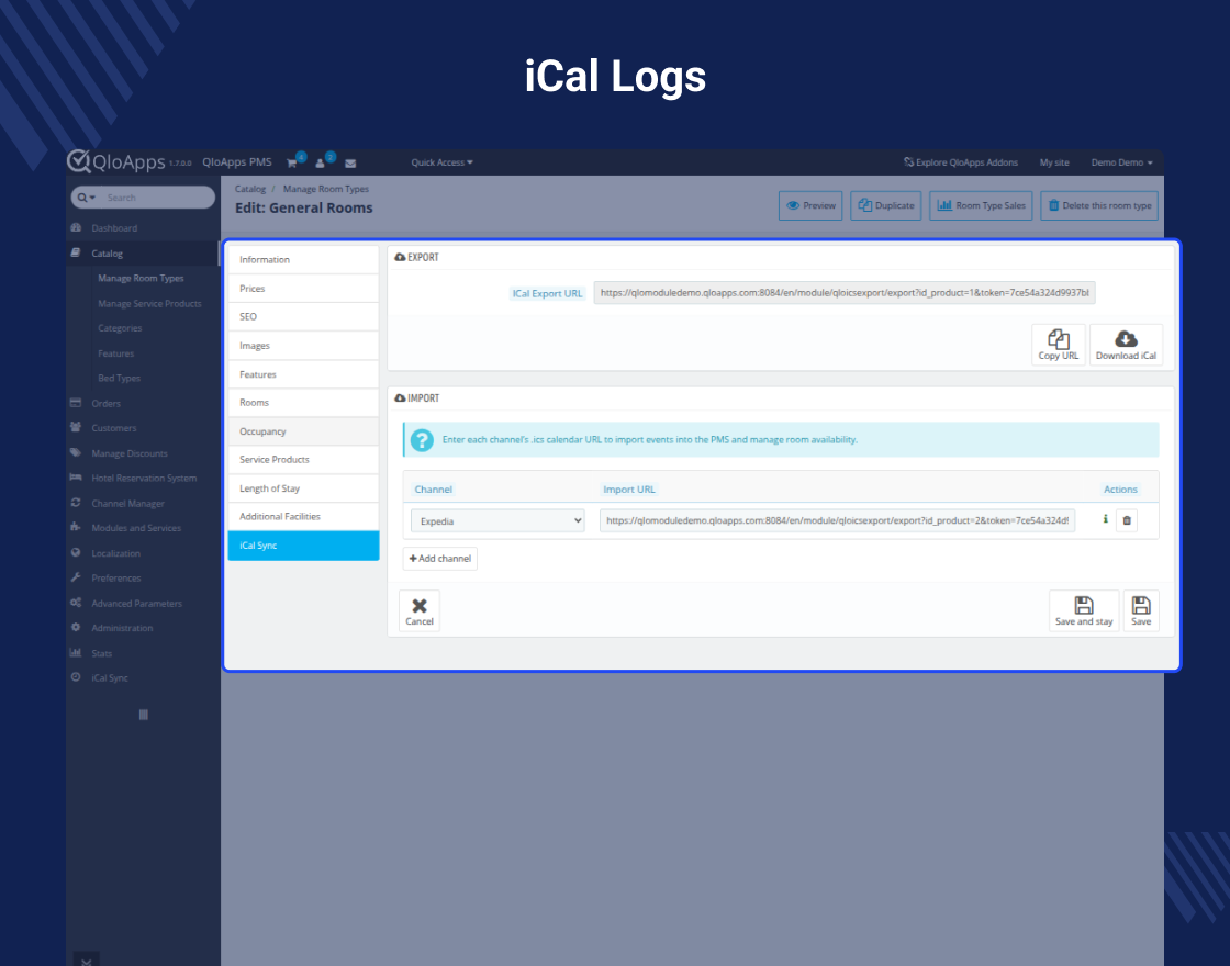 QloApps Booking iCalendar (.ics) File Export