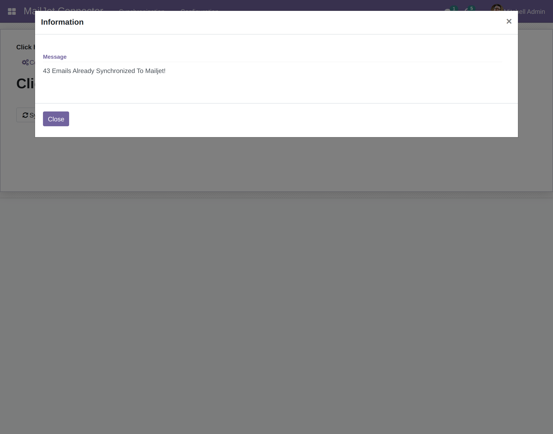 Odoo MailJet Connector