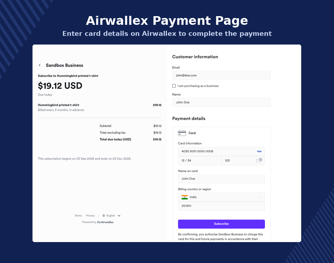 PrestaShop Airwallex Payment Gateway
