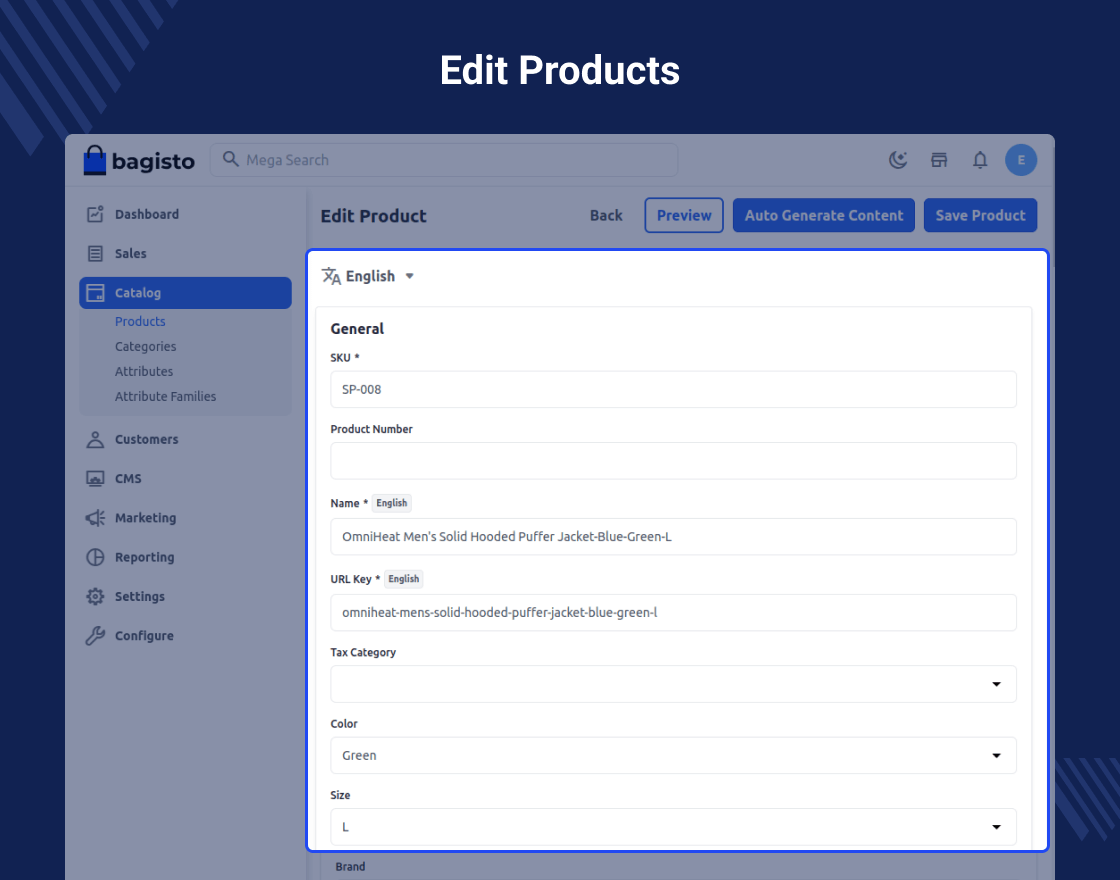 Bagisto ChatGPT Content Generator