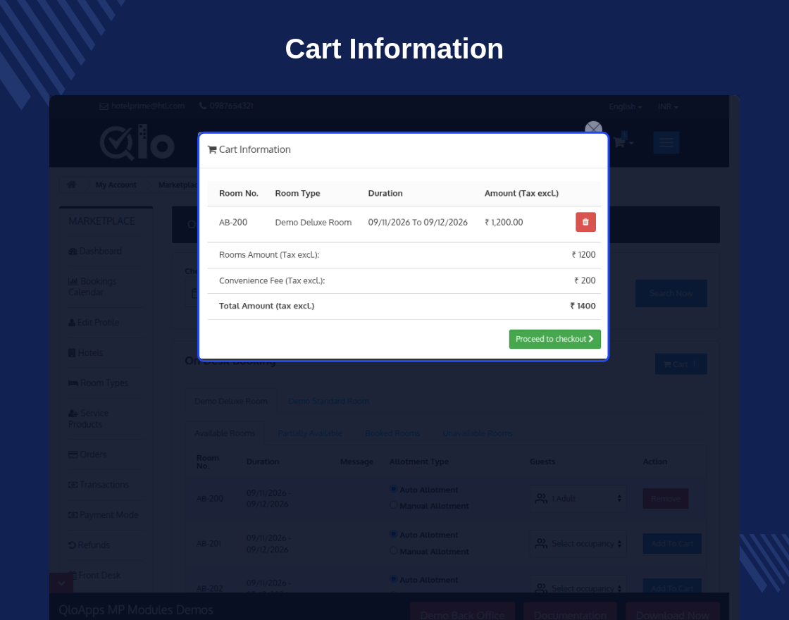 QloApps Marketplace On Desk Booking