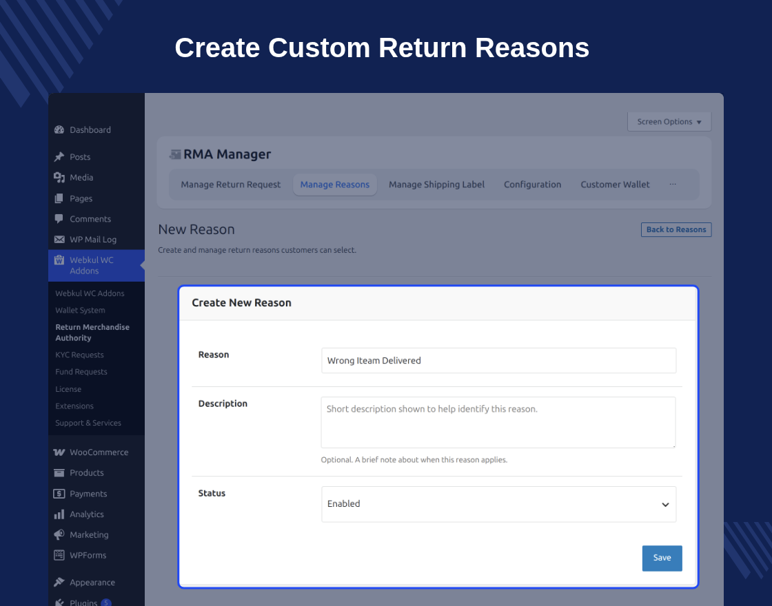 WooCommerce RMA Plugin