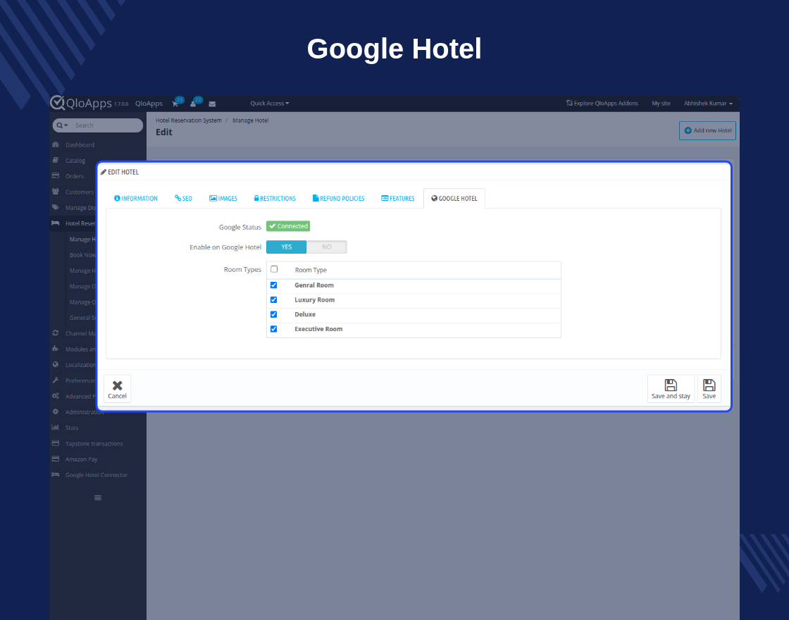 QloApps Google Hotel Connector