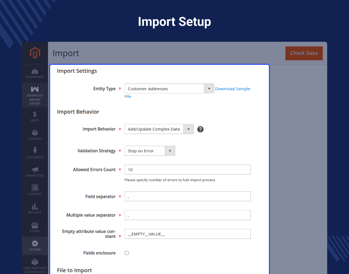 Magento 2 Advanced Import Export