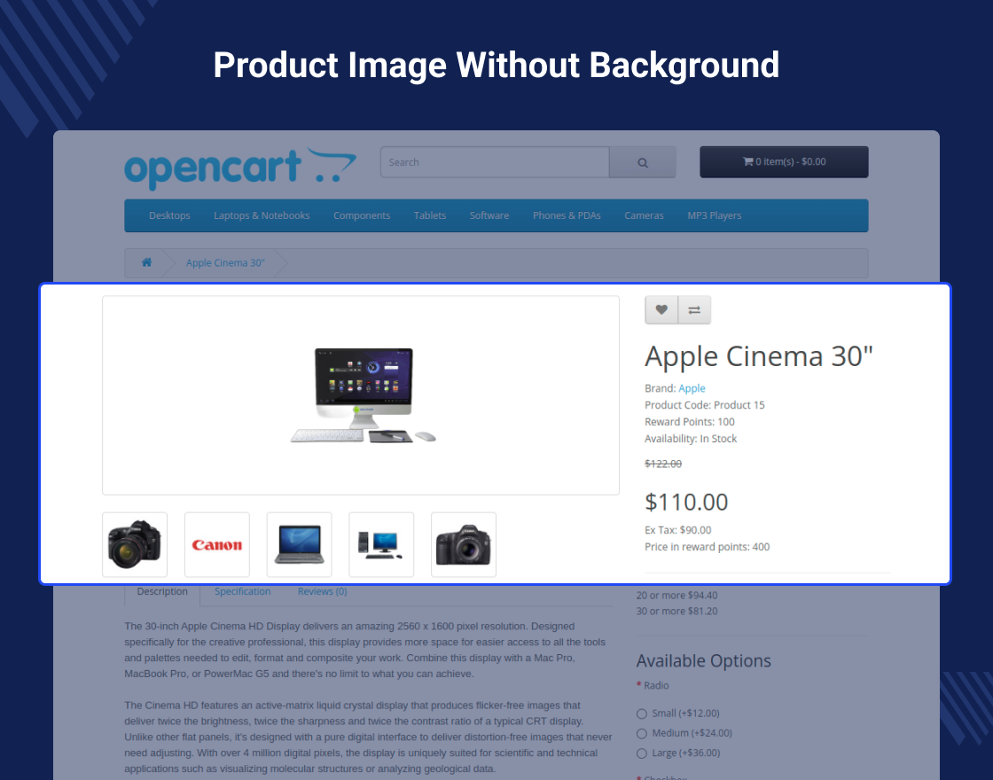 OpenCart AI Image Background Remover