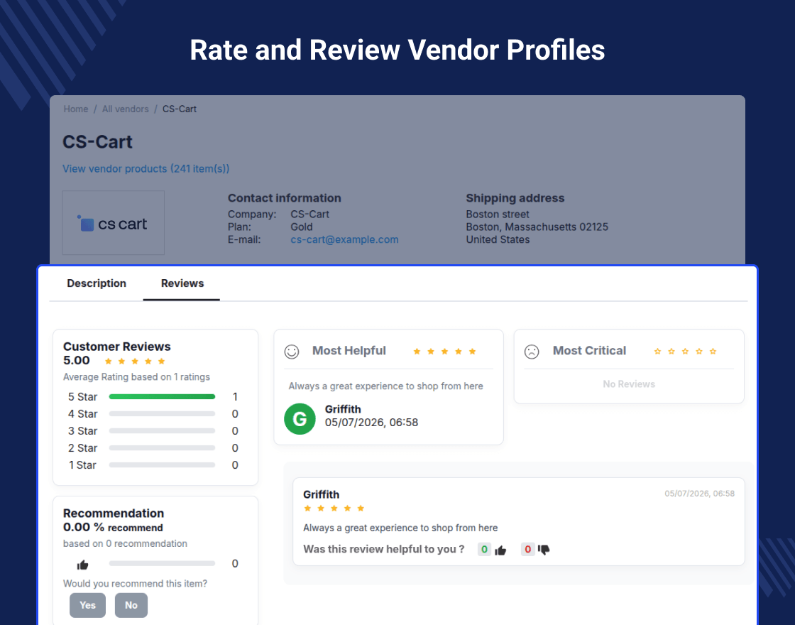 CS-Cart Extended Comments And Reviews