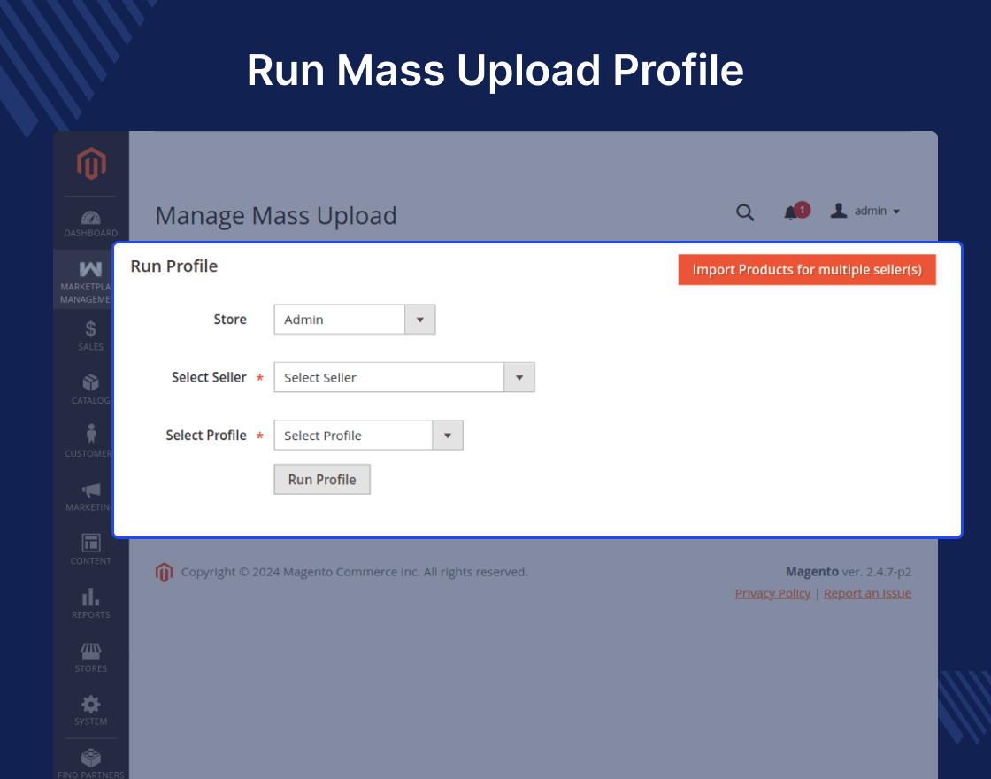 Magento 2 Mass Upload Marketplace Add-on