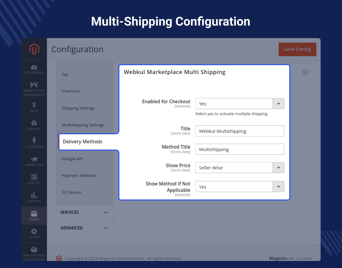 Magento 2 Multi Shipping Marketplace Add-on