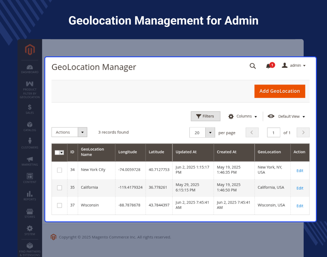 Magento 2 Product Filter by GeoLocation