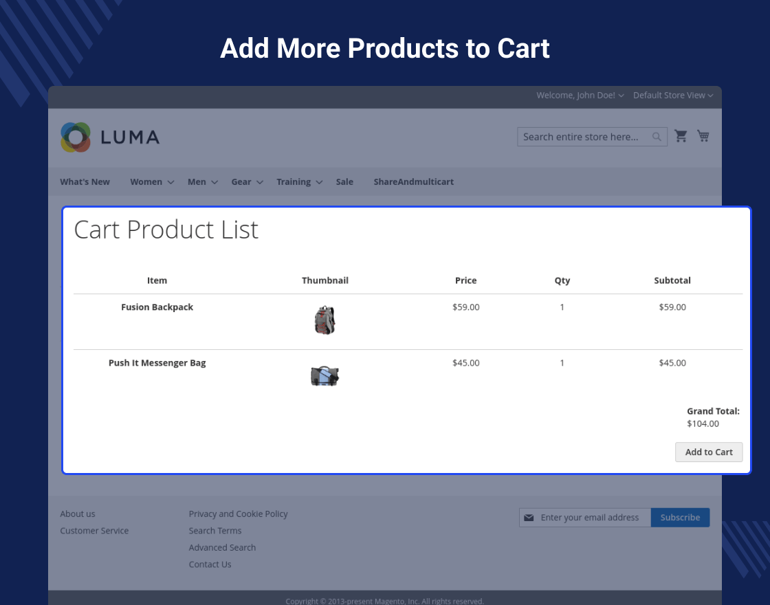 Magento 2 Share Cart Extension 