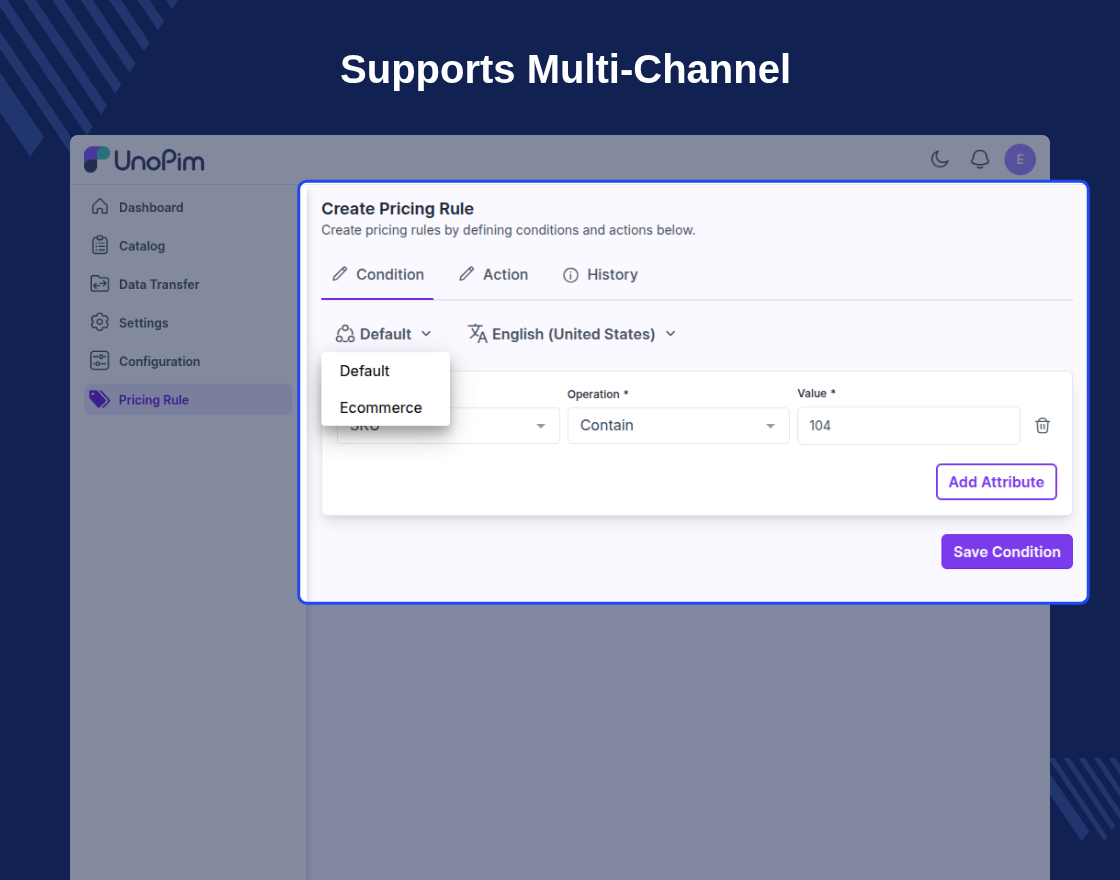 UnoPim Dynamic Pricing Rule