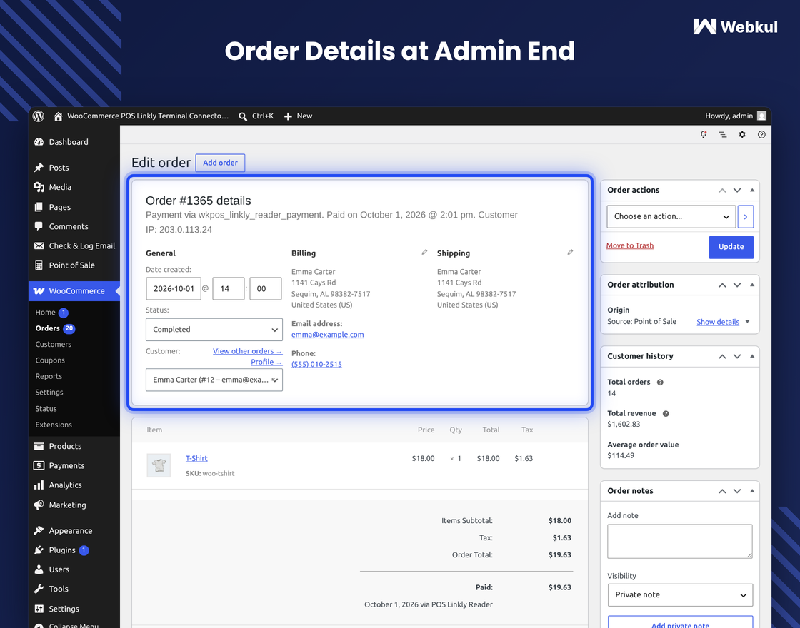 WooCommerce POS Linkly Terminal Connector