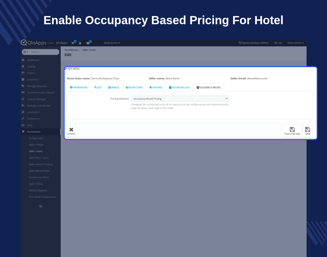QloApps Marketplace Occupancy Based Pricing