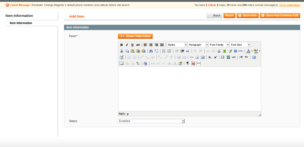 Magento (OpenMage) Top Notification Bar