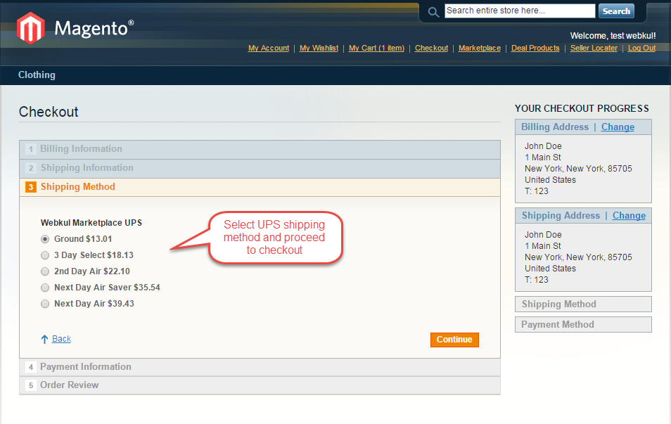 Magento (OpenMage) Marketplace UPS Shipping Management