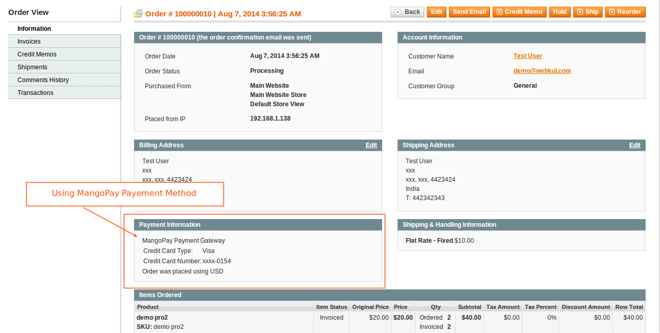 Magento (OpenMage) MangoPay Payment Gateway