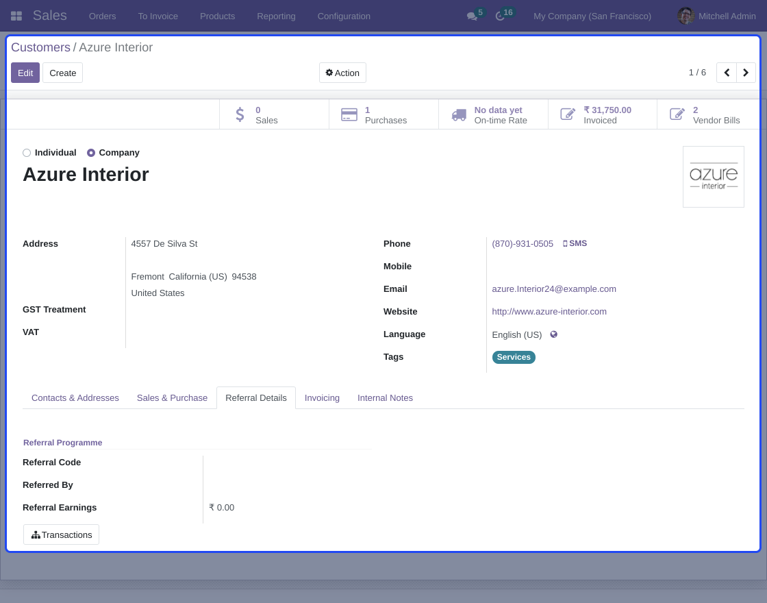Odoo Website Refer And Earn