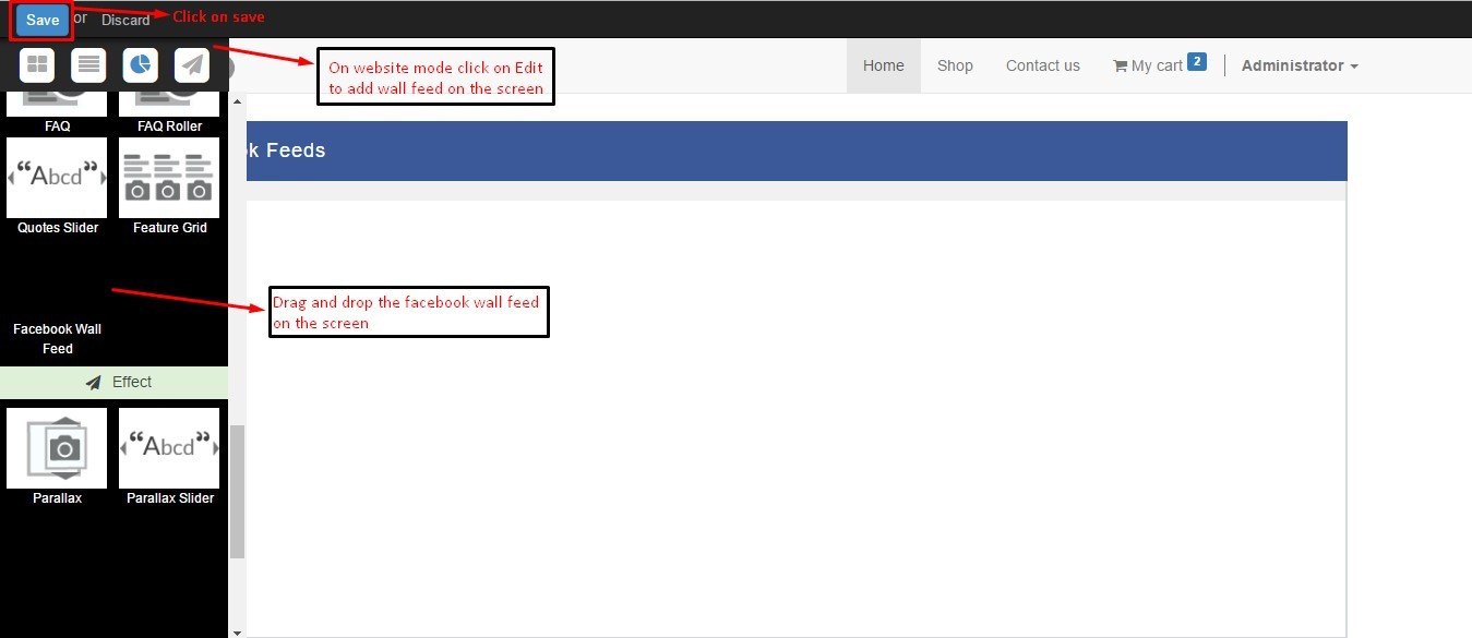 Odoo Website Social Wall Feed