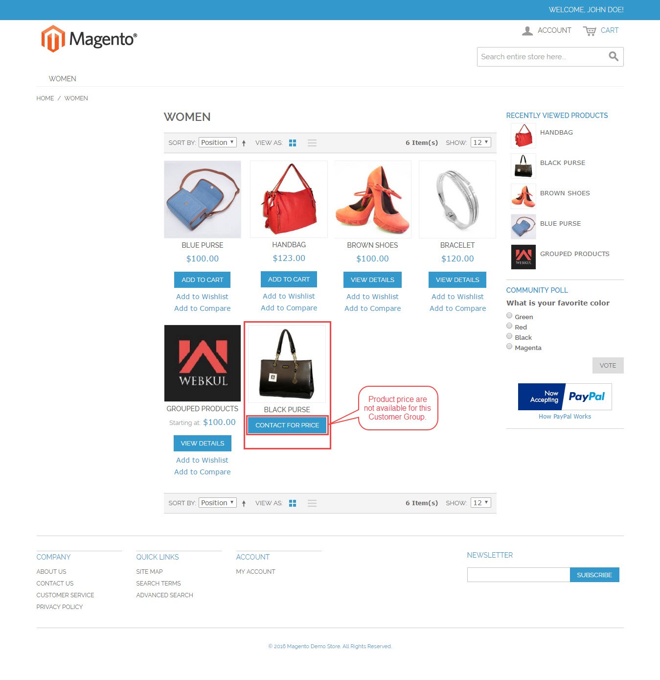 Show Price After Login For Magento (OpenMage)