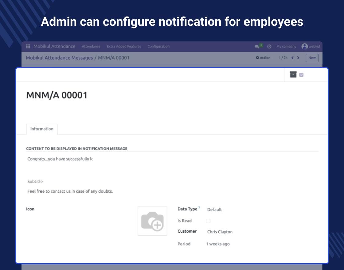 Odoo Attendance Mobile App