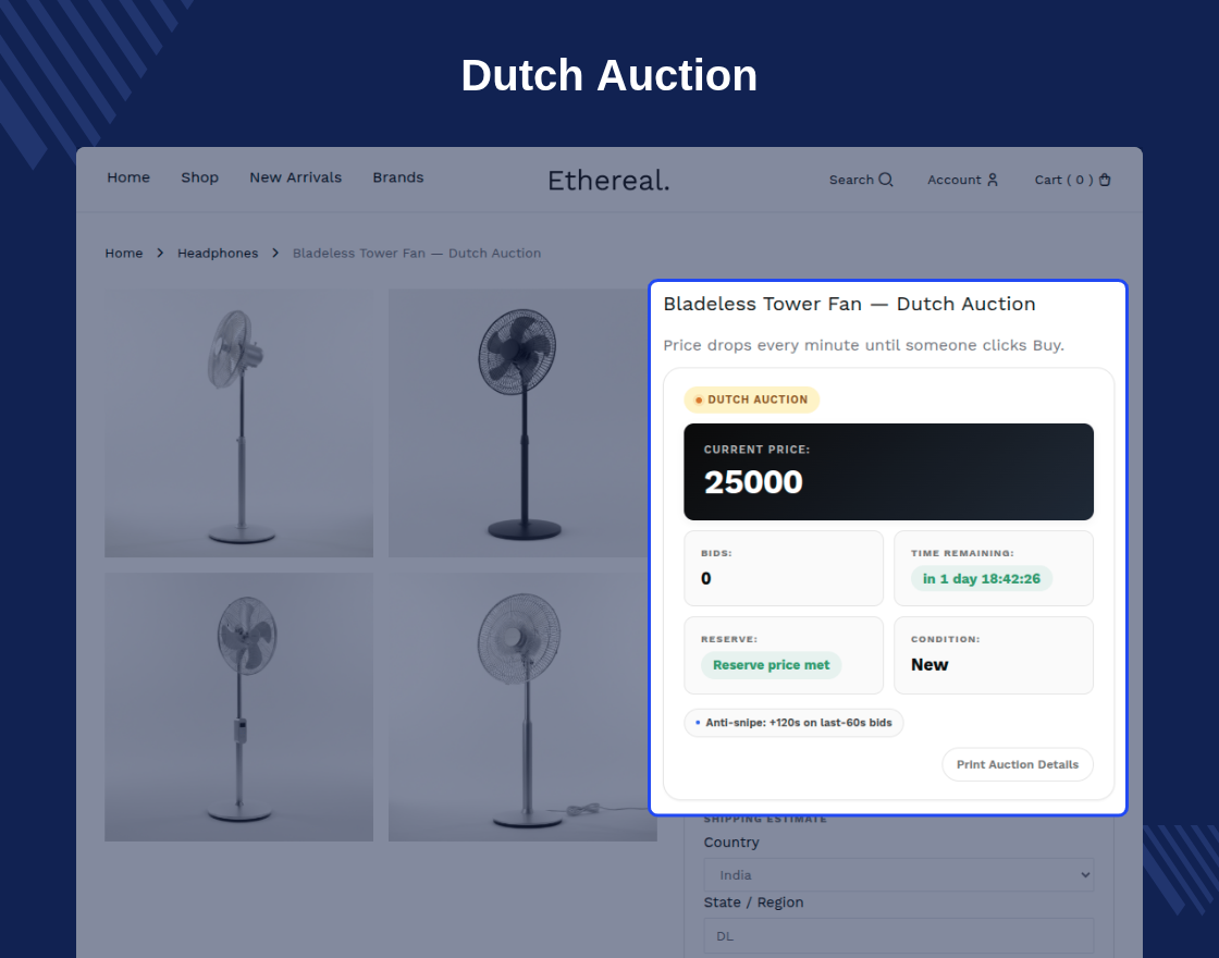 WooCommerce Auction Plugin