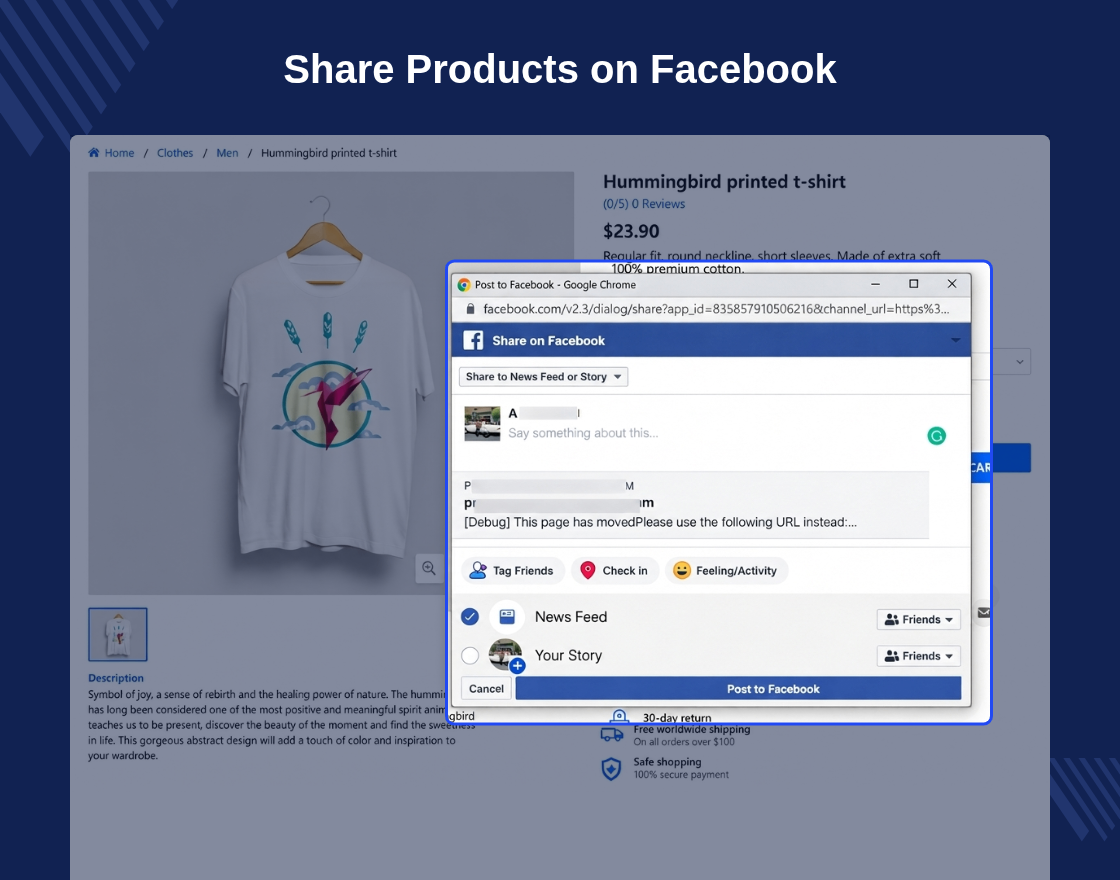 Prestashop Product and Order Social Share