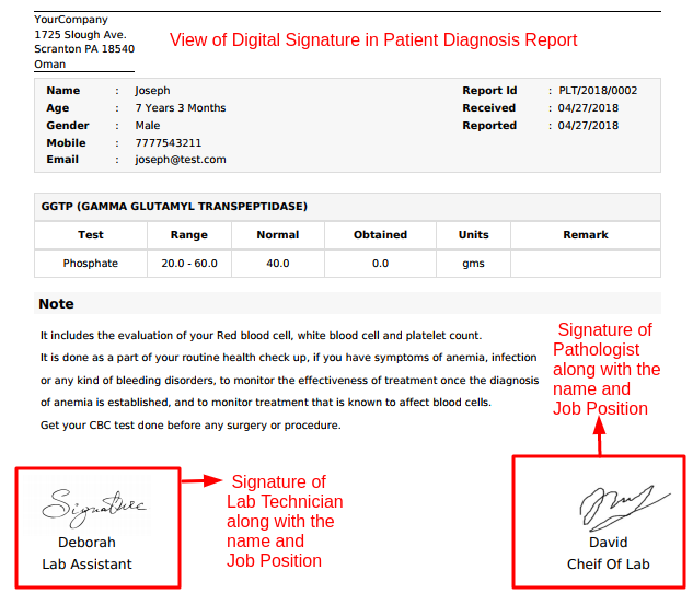 Odoo Pathology Digital Signature
