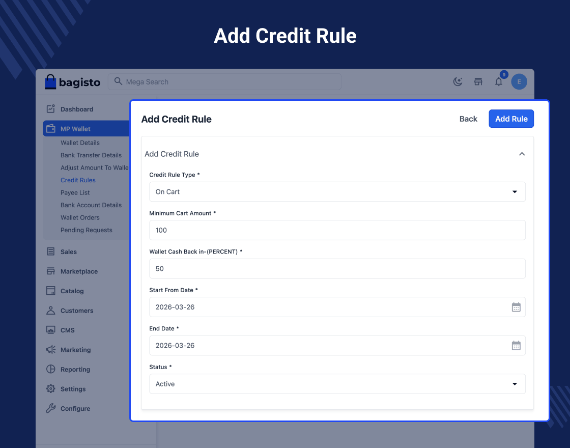 Laravel Multi Vendor Wallet System